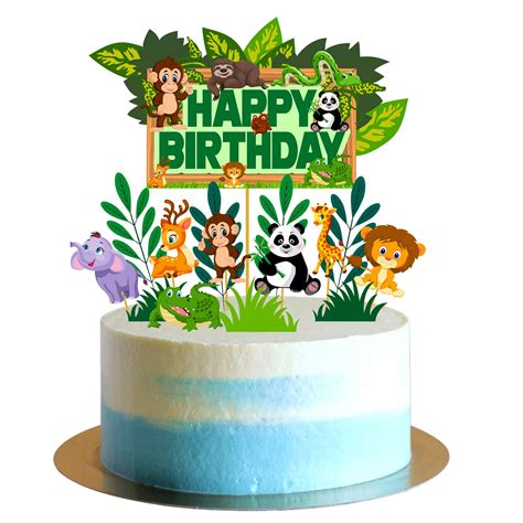 amazon theme cake|Amazon.com: Jungle Theme Cake Topper.